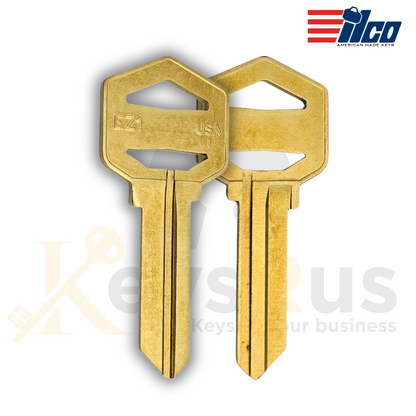 1522 EZ1-BR Key Blanks – 50-Pack – Premium Replacement Keys for Secure Lock Systems