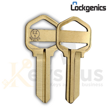 1522 EZ1-BR Lockgenic Key Blanks – 10-Pack Premium Brass Replacement Keys for Secure Lock Systems | Ideal for Commercial & Residential Use