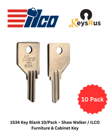 1534 Key Blank 10/Pack – Shaw Walker / ILCO Furniture & Cabinet Key