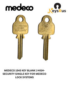 MEDECO 1543 Key Blank | High-Security Single Key for Medeco Lock Systems