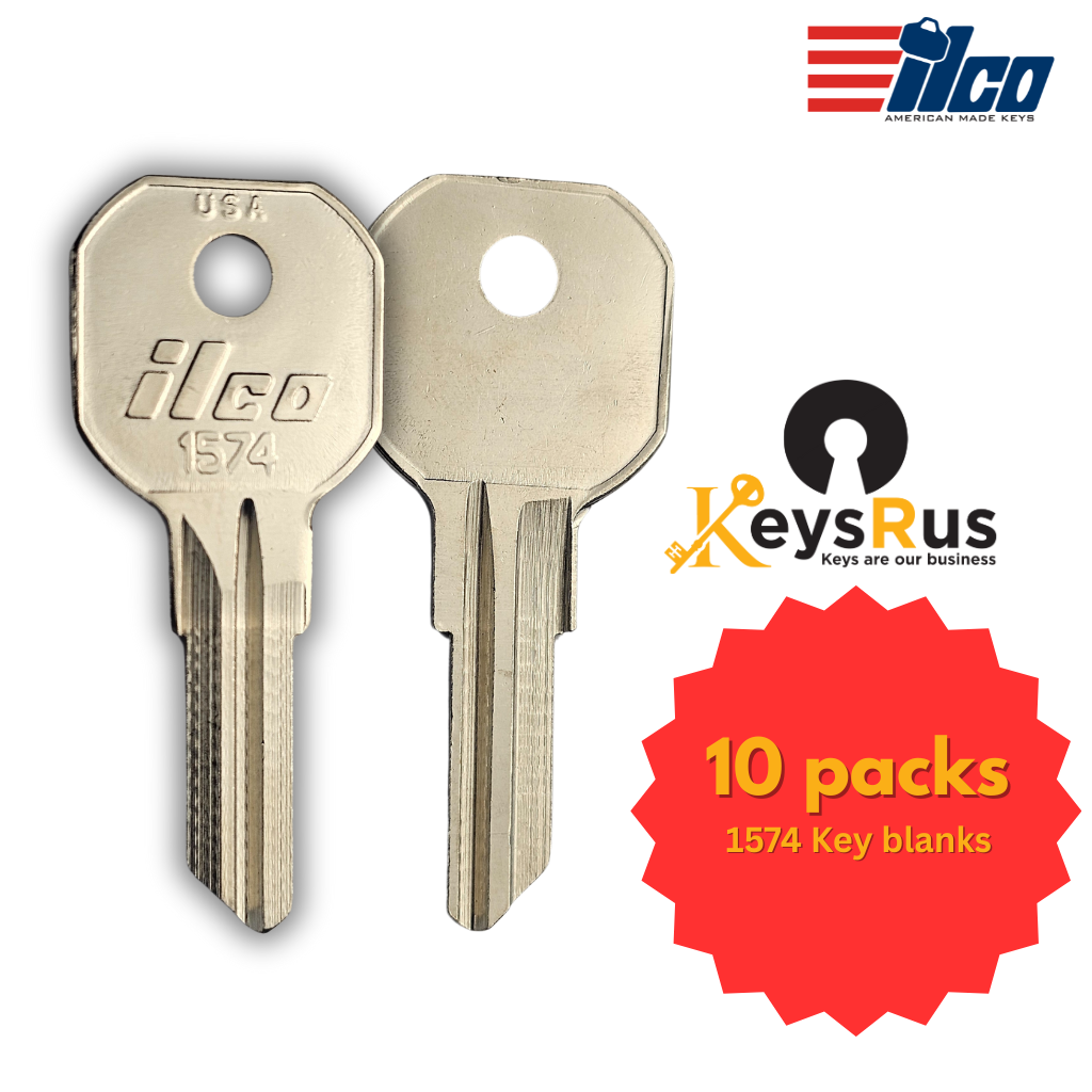 1574 Key blanks for Construction & Equipment Keys 10/pack ILCO