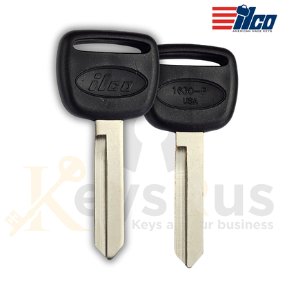 1630-P Sterling Truck Key Blanks – 5 Pack | ILCO-Style Plastic Head Keys