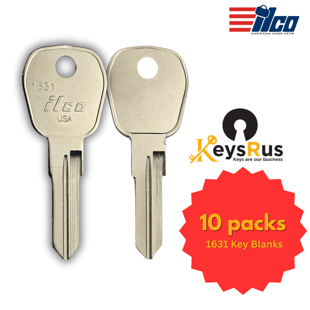 1631 Key Blanks for Residential & Commercial Keys - 10/Pack - ILCO Key Blanks