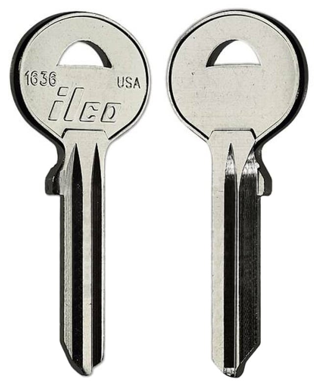 1636 Key Blank for Safe & Mailbox – 10/Pack ILCO | Locksmith Key Blanks