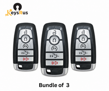 Bundle of 3 LockGenics 164-R8166 Ford smart keys with correct tailgate button