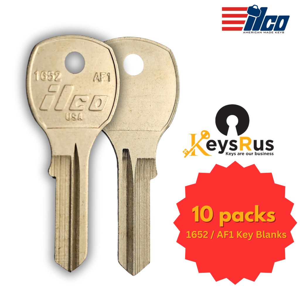 1652 / AF1 Key Blanks – 10 Pack | ILCO | Mailbox Key Blanks for Auth Florence Lock Systems