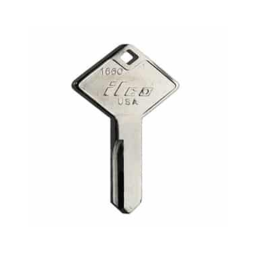1660 Key Blank for Toolbox Locks & Small Utility Boxes, 10 pack, ILCO Key Blanks for Secure Storage