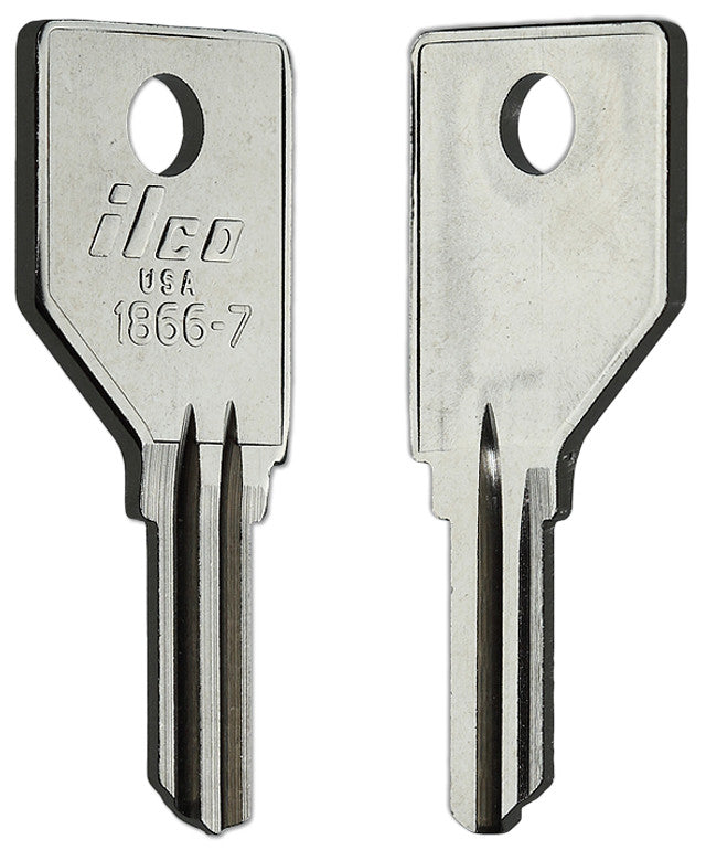 Ilco 1866-7 Key Blanks – 10-Pack | Compatible with Fulton Hitch and Pundra Furniture Locks