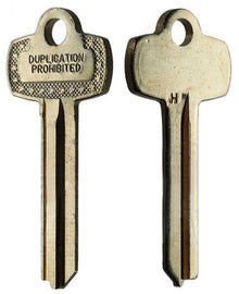 A1114H Key Blanks – H Section SFIC – 10-Pack | ILCO Compatible with Best Interchangeable Core Locks