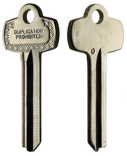ILCO A1114G SFIC Key Blank – G Section – 5/6/7 Pin – 10/Pack | Compatible with Best Interchangeable Core Locks | Nickel Silver