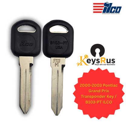 2000-2003 Pontiac Grand Prix Transponder Key / B103-PT ILCO
