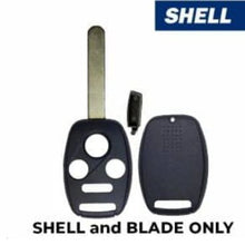 2005-2013 Honda / 4-Button Remote Head Key SHELL / HO01 / OUCG8D-380H-A, MLBHLIK-1T, KR55WK49308, N5F-S0084A (AFTERMARKET) 10 Pack