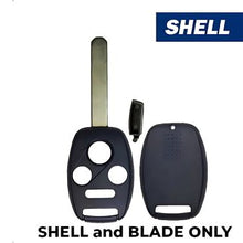 2005-2013 Honda / 4-Button Remote Head Key SHELL / HO01 / OUCG8D-380H-A, MLBHLIK-1T, KR55WK49308, N5F-S0084A (AFTERMARKET)