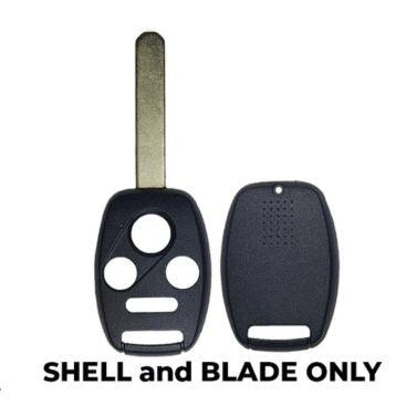 2006-2014 Honda Acura / 4-Button Remote Head Key SHELL / HO01 / MLBHLIK-1T, KR55WK49308, N5F-S0084A (AFTERMARKET) 10 pack