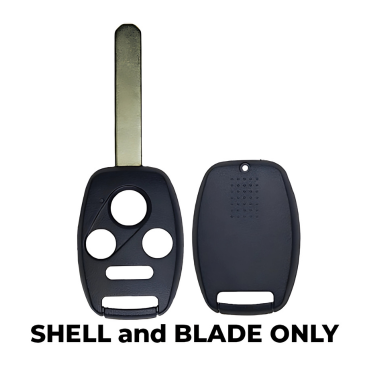 2006-2014 Honda Acura / 4-Button Remote Head Key SHELL / HO01 / MLBHLIK-1T, KR55WK49308, N5F-S0084A (AFTERMARKET)