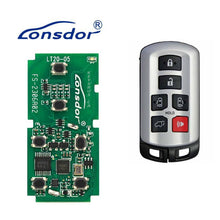 Lonsdor LT20-05 Smart Key PCB – 6-Button | For 2010–2019 Toyota Sienna | 8A + 4D Chip | Adjustable Frequency