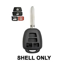 2012-2014 Toyota Camry – Corolla / 4-Button Remote Head Key SHELL / (AFTERMARKET) Bundle of 10