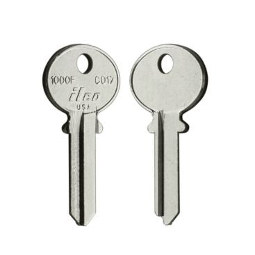 ILCO 1000F / CO17 Key Blanks – 10 Pack | 6-Pin Nickel-Plated Brass Blanks for CCL and Corbin Locks