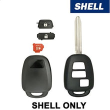 2012-2017 Toyota Scion / 3-Button Remote Head Key SHELL / TR47 / MOZB52TH, GQ4-52T, HYQ12BDM (AFTERMARKET)