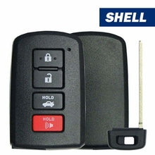 4-Button Smart Key Shell – Toyota (2012–2019) | FCC: HYQ14FBA | With TOY51 Emergency Key | Compatible with Lonsdor LT20-01