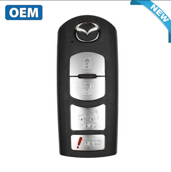2016–2019 Mazda CX-5 / CX-9 4-Button OEM Smart Key Remote – FCC ID: WAZSKE13D02 / PN: TK52-67-5DY – 315 MHz