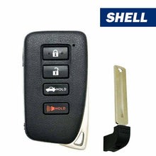 2013–2018 Lexus 4-Button Smart Key Shell with Emergency Key – For FCC ID: HYQ14FBA / HYQ14FBB – Compatible with Lonsdor LT20-04