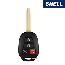 2013-2018 Toyota RAV4 / 4-Button Remote Head Key SHELL / (AFTERMARKET) Bundle of 10