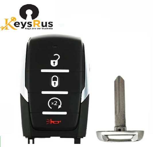 2019-2025 Dodge Ram 1500 4-Button Smart Key – Aftermarket Replacement 3 PACK