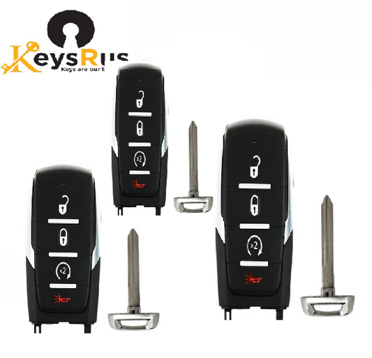 2019-2025 Dodge Ram 1500 4-Button Smart Key – Aftermarket Replacement 3 PACK
