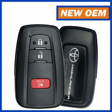 2021–2022 Toyota Highlander — 3-Button Smart Key Remote (OEM) PN: 8990H-0E360 / FCC ID: HYQ14FLA