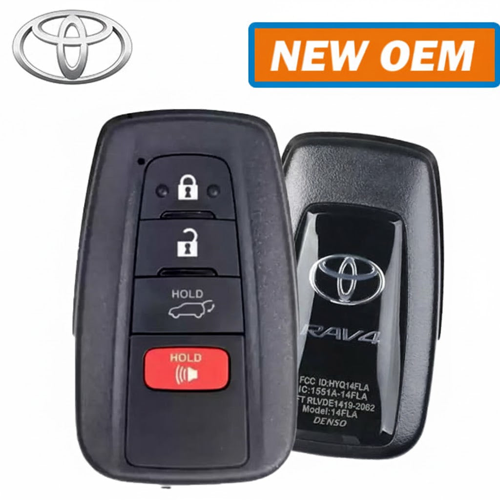 2021–2022 Toyota RAV4 — 4-Button Smart Key Remote (OEM) PN: 8990H-0R220 / FCC ID: HYQ14FLA