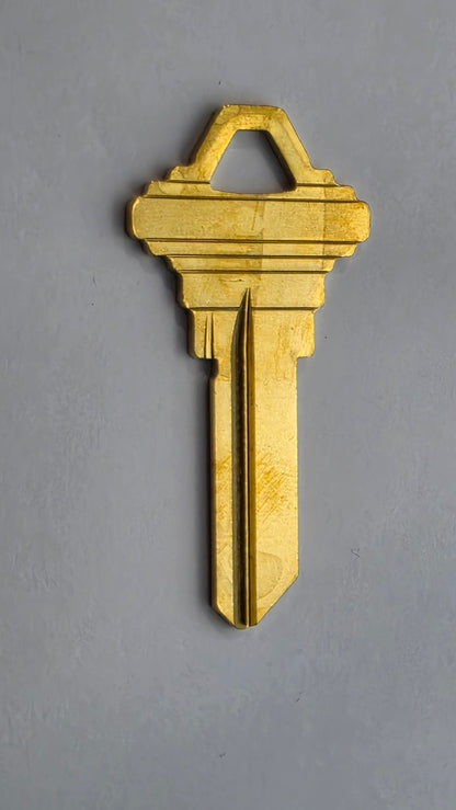 ILCO SC1 1145 Brass Key Blanks – 5-Pin – C Section – 250 Pack – Uncut for Schlage Locks