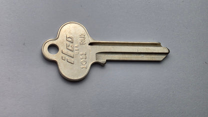 ILCO RU1 (1011) 5-Pin Key Blanks – 10 Pack | Nickel-Plated Brass, Made in USA