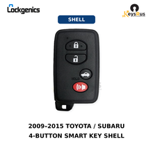 Toyota Subaru 4-button smart key shell, 2009–2015
