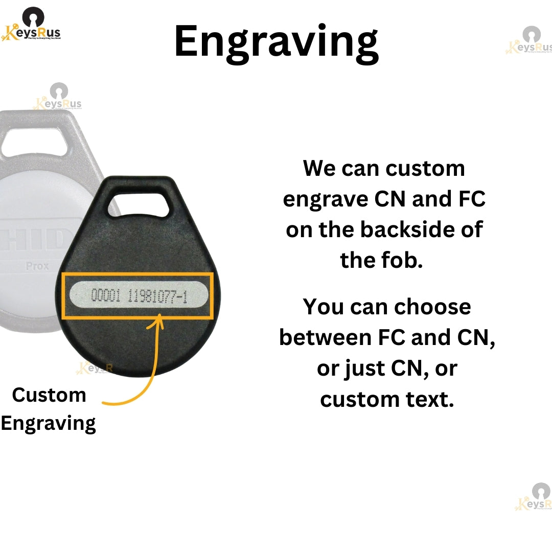 Hid prox 1346 custom engraving and programming
