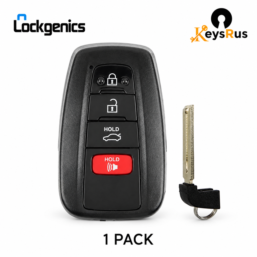 LockGenics 2018–2023 Toyota Camry HYQ14FBC 0351 smart key — 1 pack with emergency blades
