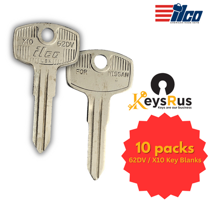 62DV / X10 FOR DAEWOO, DATSUN, GAS CAP 10/PACK