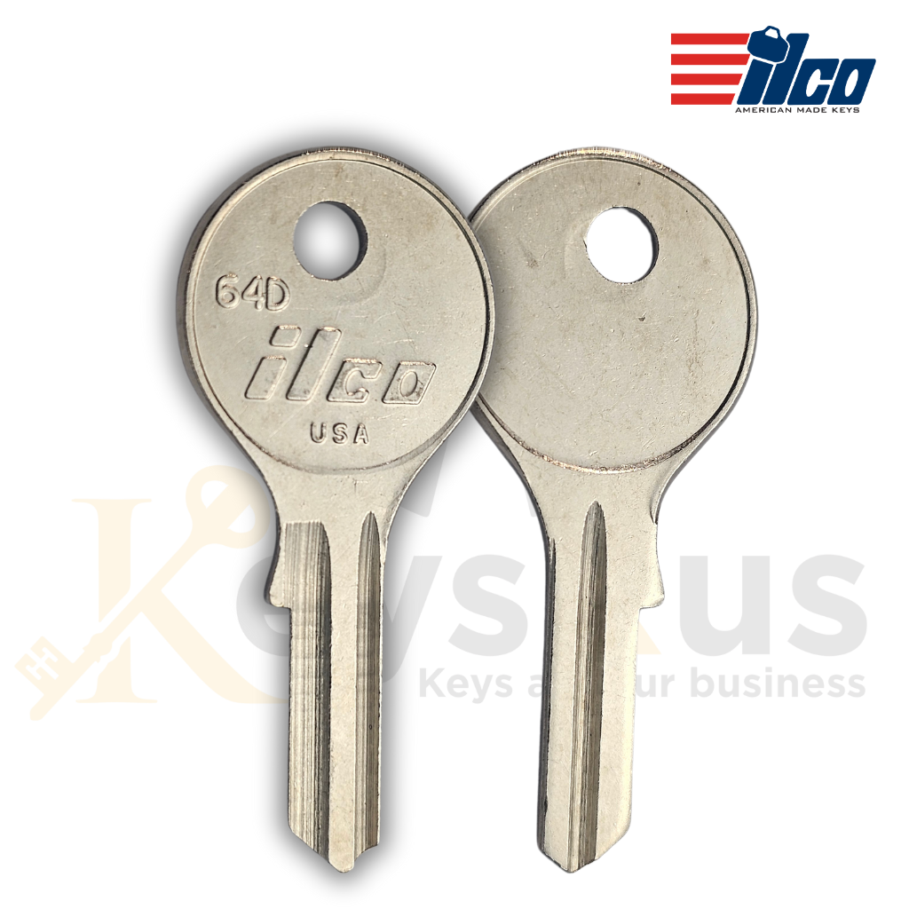 64D Key Blank - Single Key per Pack - High-Quality Replacement Key