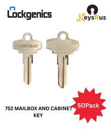 KEYSRUS 752 Mailbox & Cabinet Key Blanks – 10 Pack | Compatible with Canada Post, Craftsman, Fort, Polaris & More