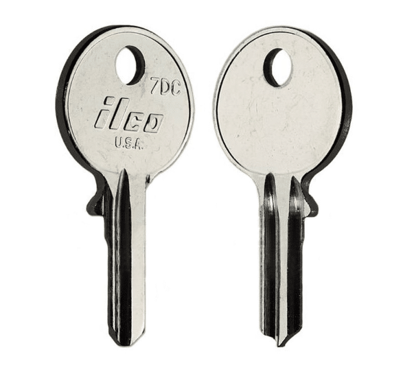 7DC Key Blanks for Autoquip, Citroen, Kubota, Snorkel, Terex & More – 10-Pack