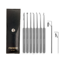 8 Piece Pick Set | Durable Locksmith Tool Kit for Keyway Manipulation and Lock Opening