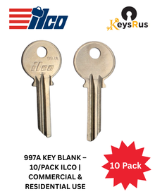 997A Key Blank – 10/Pack ILCO | Commercial & Residential Use