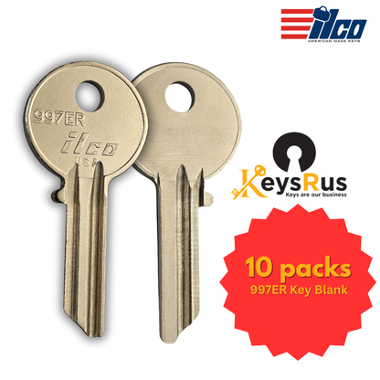 997ER Key Blank 10Pack – Yale, Abus, Chateau Padlock and Cabinet Key