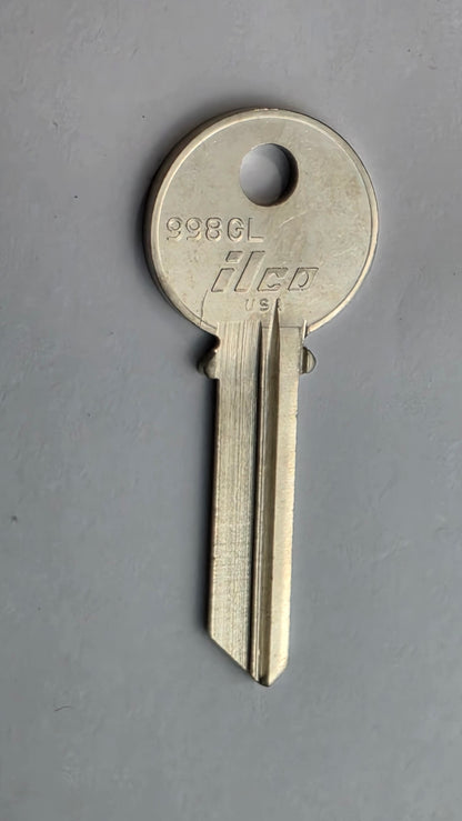 998GL / Y225 Key Blanks – 10-Pack – Durable Replacement Keys for Various Lock Systems