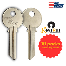 ILCO 998SC / Y118 Key Blanks – 10 Pack | SC Section | Compatible with Yale Locks | 6-Pin Nickel-Plated Brass
