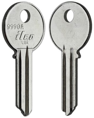 ILCO 999GA Yale Key Blanks – 10 Pack | 5-Pin GA Section | Compatible with Yale Locks | Nickel-Plated Brass