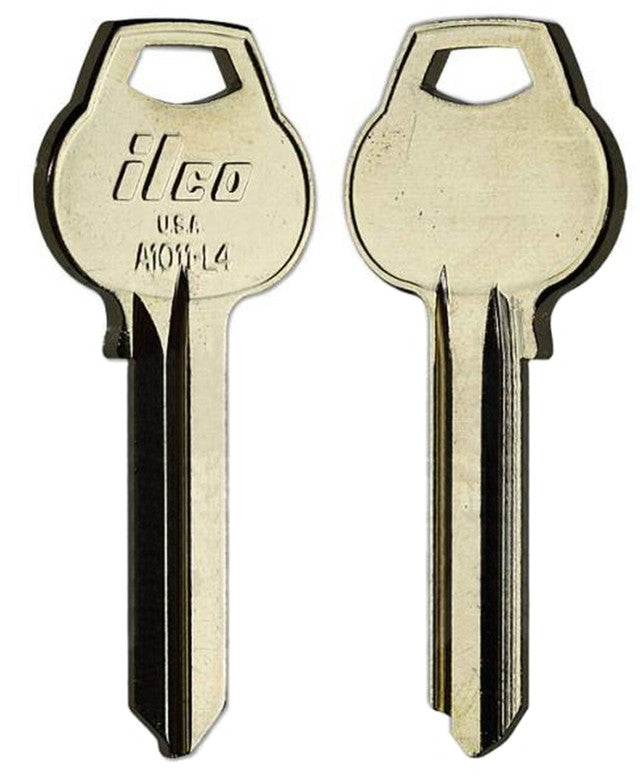 ILCO A1011-L4 / RU101 Key Blank – 6 Pin – Nickel Silver – L4 Section – 10 Pack
