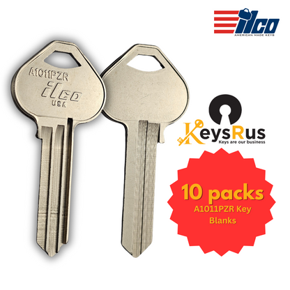 A1011PZR Key blanks for Residential & Commercial Keys 10/pack ILCO