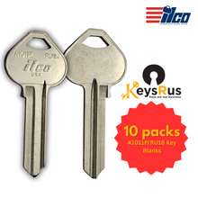 A1011P / RU16 Key blanks for Residential & Commercial Keys 10/pack ILCO
