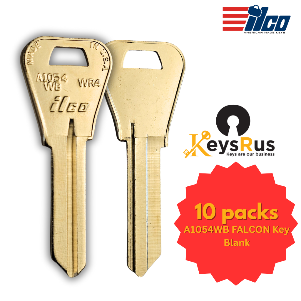 A1054WB FALCON Key Blank – 10-Pack for WR4 Locks – Durable & Reliable ...